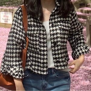 Checkered Fuzzy Jacket